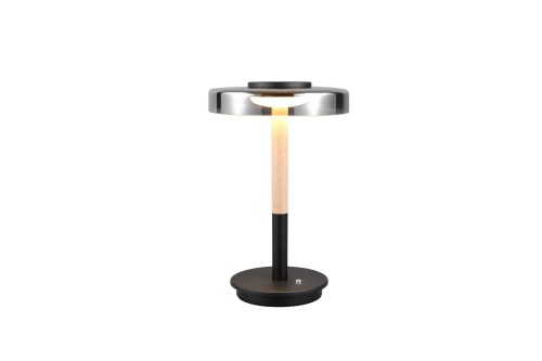Lampa biurkowa Celeste czarna / dymiona