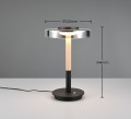 Lampa biurkowa Celeste czarna / dymiona