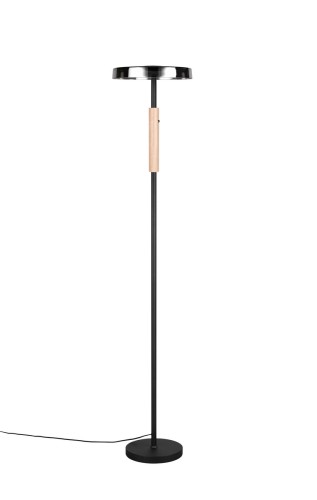 Lampa podłogowa Celeste czarna / dymiona