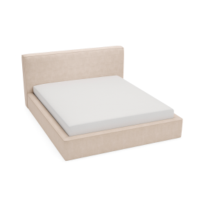 Łóżko tapicerowane z pojemnikiem Eternity beżowe