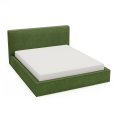 Łóżko tapicerowane z pojemnikiem Eternity oliwkowe