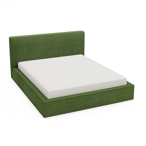 Łóżko tapicerowane z pojemnikiem Eternity oliwkowe