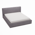 Łóżko tapicerowane z pojemnikiem Eternity szare