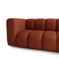 Modułowa sofa 3-osobowa Berry Duo ceglasty brąz