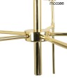 Złota lampa wisząca MOOSEE IMPERIO 5