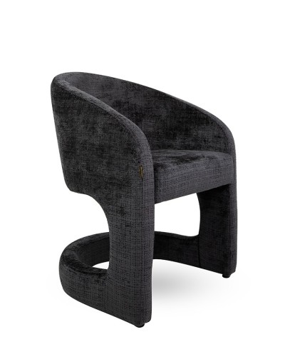 Czarne krzesło MaMaison SHELLY