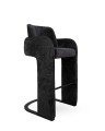 Krzesło barowe czarne MaMaison BORA