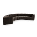 Modułowy narożnik Berry Grand Arc brązowy velvet Mokka