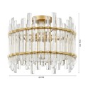 Lampa sufitowa Alexandria złota glamour