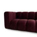 Modułowa sofa 3-osobowa Berry Duo aksamitne bordo