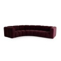 Modułowy narożnik Berry Arc aksamitne bordo