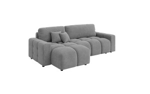 Nowoczesny narożnik z funkcją spania Bubbly szary żelazny