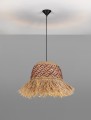 Lampa wisząca boho Falinza naturalna / czerwona