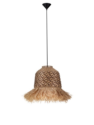 Lampa wisząca boho Falinza naturalna / brązowa