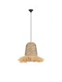 Lampa wisząca boho Falinza naturalna / niebieska