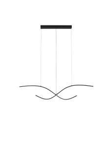 Nowoczesna lampa wisząca CIRVELA czarna