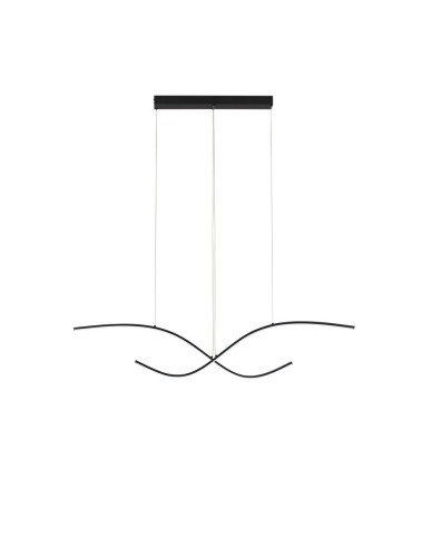 Nowoczesna lampa wisząca CIRVELA czarna