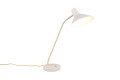 Lampa biurkowa TRAVELLER biała / złota