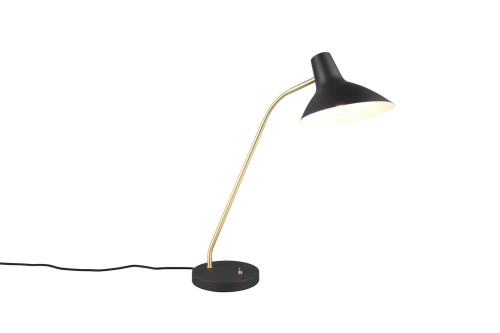 Lampa biurkowa TRAVELLER czarna / złota