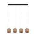 Lampa wisząca SMILLA Line 4 naturalna juta