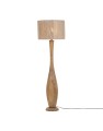Elegancka lampa podłogowa TOBA drewno / juta