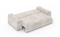 Nowoczesna sofa z funkcją spania Meva beżowy szenil