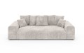 Nowoczesna sofa z funkcją spania Meva beżowy szenil