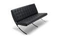 Sofa trzyosobowa skóra naturalna pikowana Prestige