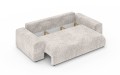 Nowoczesna sofa z funkcją spania Meva beżowy szenil