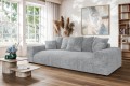 Nowoczesna sofa z funkcją spania Meva szary szenil 