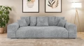 Nowoczesna sofa z funkcją spania Meva szary szenil 