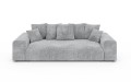 Nowoczesna sofa z funkcją spania Meva szary szenil 