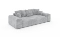 Nowoczesna sofa z funkcją spania Meva szary szenil 