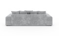 Nowoczesna sofa z funkcją spania Meva szary szenil 