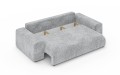 Nowoczesna sofa z funkcją spania Meva szary szenil 