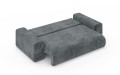 Nowoczesna sofa z funkcją spania Meva petrol - szenil