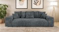 Nowoczesna sofa z funkcją spania Meva petrol - szenil