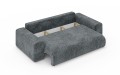 Nowoczesna sofa z funkcją spania Meva petrol - szenil