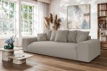Nowoczesna sofa z funkcją spania Meva beżowy szenil