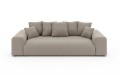 Nowoczesna sofa z funkcją spania Meva beżowy szenil