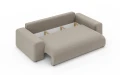 Nowoczesna sofa z funkcją spania Meva beżowy szenil