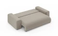 Nowoczesna sofa z funkcją spania Meva beżowy szenil