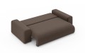 Nowoczesna sofa z funkcją spania Meva brązowy szenil
