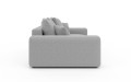 Nowoczesna sofa z funkcją spania Meva popielaty szenil