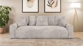 Nowoczesna sofa z funkcją spania Meva Small beżowy szenil