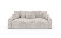 Nowoczesna sofa z funkcją spania Meva Small beżowy szenil