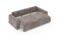 Nowoczesna sofa z funkcją spania Meva Small brązowy szenil