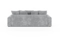 Nowoczesna sofa z funkcją spania Meva Small szary szenil