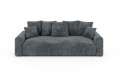 Nowoczesna sofa z funkcją spania Meva Small petrol - szenil