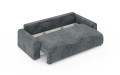 Nowoczesna sofa z funkcją spania Meva Small petrol - szenil